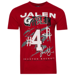 Men's - New Era Rockets Jalen Green Oversize T-Shirt - Scarlet/Multi