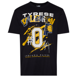 Men's - New Era Pacers Tyrese Haliburton Oversize T-Shirt - Navy/Multi