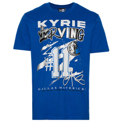 Men's - New Era Mavericks Kyrie Irving Oversize T-Shirt - Blue/Multi