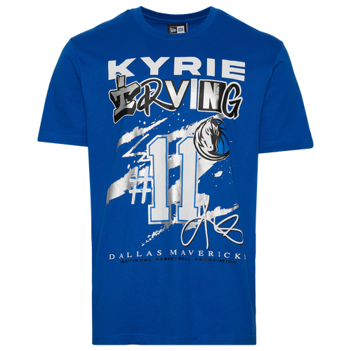 MENS - New Era Mavericks Kyrie Irving Oversize T-Shirt - Blue/Multi