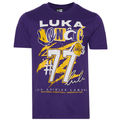 Men's - New Era Mavericks Luka Doncic Oversize T-Shirt - Blue/Multi