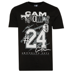 Men's - New Era Nets Cam Thomas Oversize T-Shirt - Black/Multi
