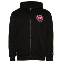 Men's - New Era Pistons Pullover Hoodie - Black/Multi
