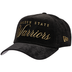 Adult - New Era Warriors 940 A Frame Velvet Script Cap - Black/Black