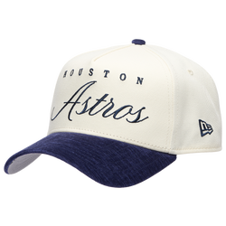 Adult - New Era Astros 2 Tone Velvet Script Cap - White/Navy
