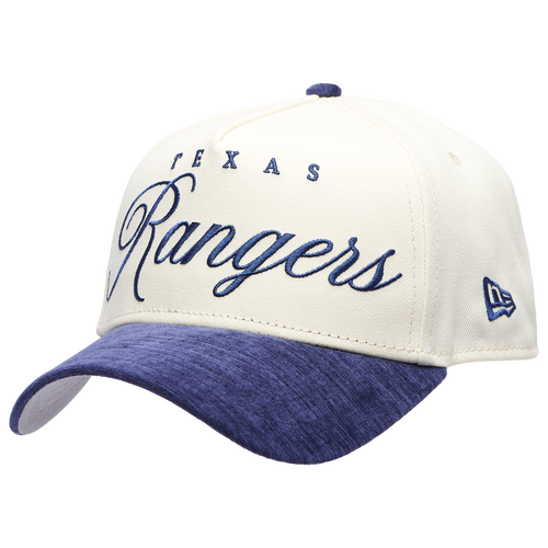 New Era Womens Texas Rangers Rangers 2 Tone Velvet Script Cap - Adult - White / Royal