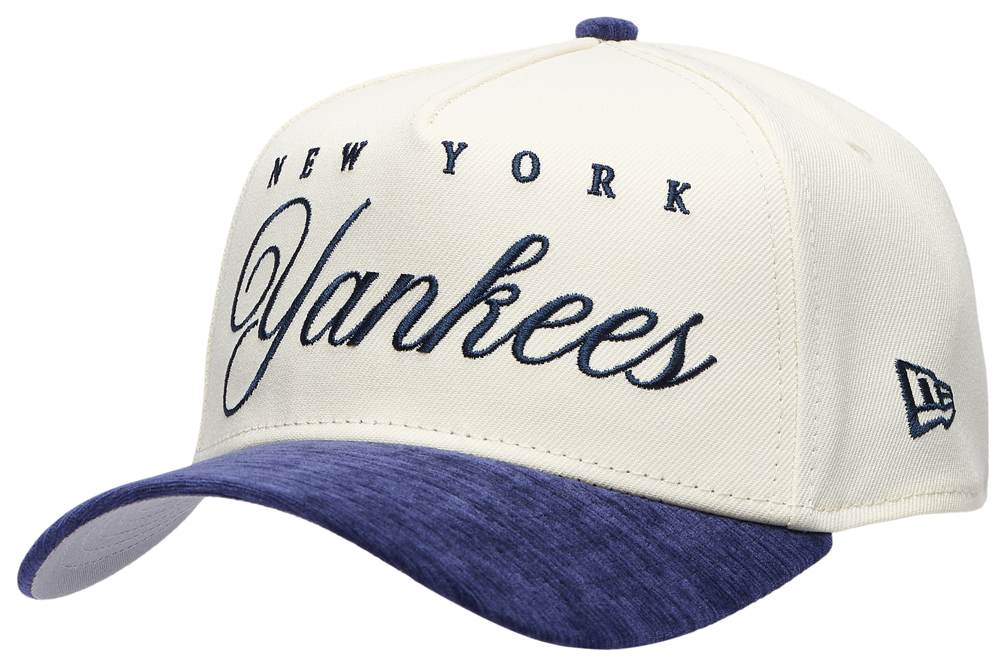 New Era Yankees 2 Tone Velvet Scrip Cap - Adult