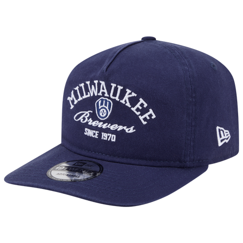 New Era Womens Milwaukee Brewers Brewers 19TWENTY Stacked Cap - Adult - Navy