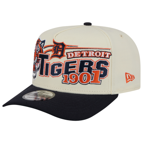 New Era Womens Detroit Tigers Tigers 9FIFTY A-Frame Classic Cap - Adult - White / Navy