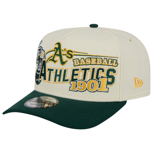 New Era Womens Oakland Athletics Athletics 9FIFTY A-Frame Classic Cap - Adult - White / Green