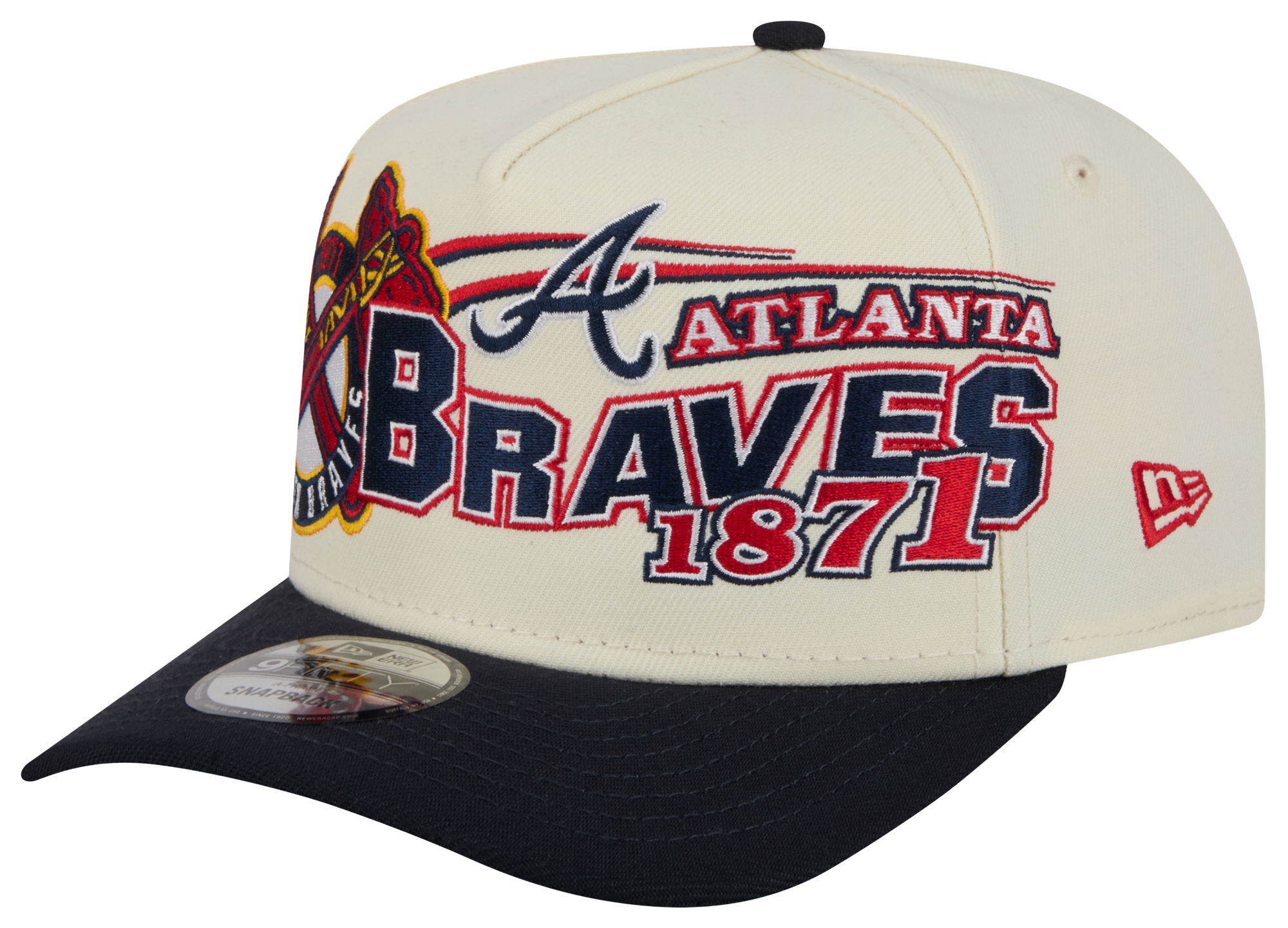 New Era Braves 9FIFTY A-Frame Classic Cap - Adult