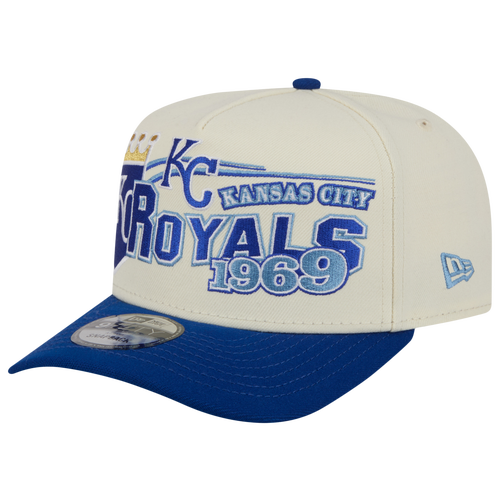 New Era Kansas City Royals  Royals 9fifty A-frame Classic Cap In White/blue
