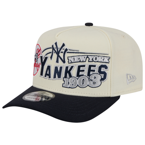 New Era Womens New York Yankees Yankees 9FIFTY A-Frame Classic Cap - Adult - White / Navy