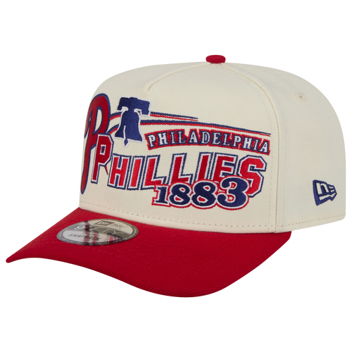 New Era Womens Philadelphia Phillies Phillies 9FIFTY A-Frame Classic Cap - Adult - White / Red