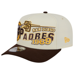 Adult - New Era Padres 9FIFTY A-Frame Classic Cap - White/Brown