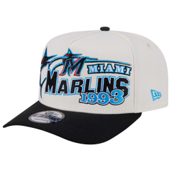 Adult - New Era Marlins 9FIFTY A-Frame Classic Cap - White/Black