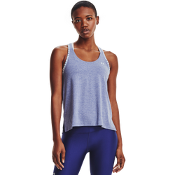 Women's - Under Armour Knockout Mesh Back Tank - Regal Lt Heather/Isotop
