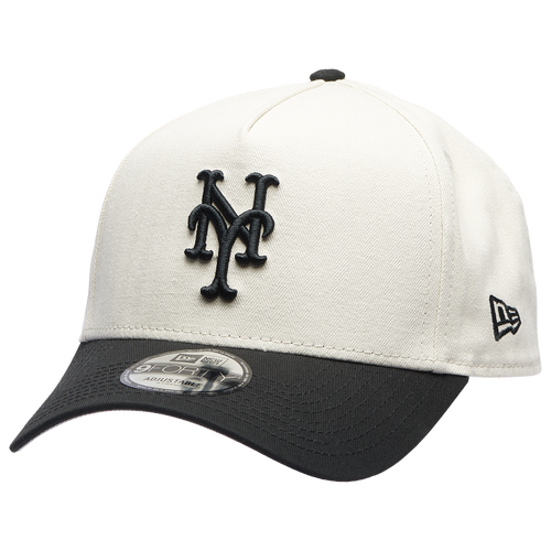 New Era Womens New York Mets Mets 940AF Herringbone Cap - Adult - Black / White