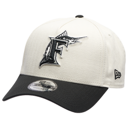 Adult - New Era Marlins 940AF Herringbone Cap - White/Black