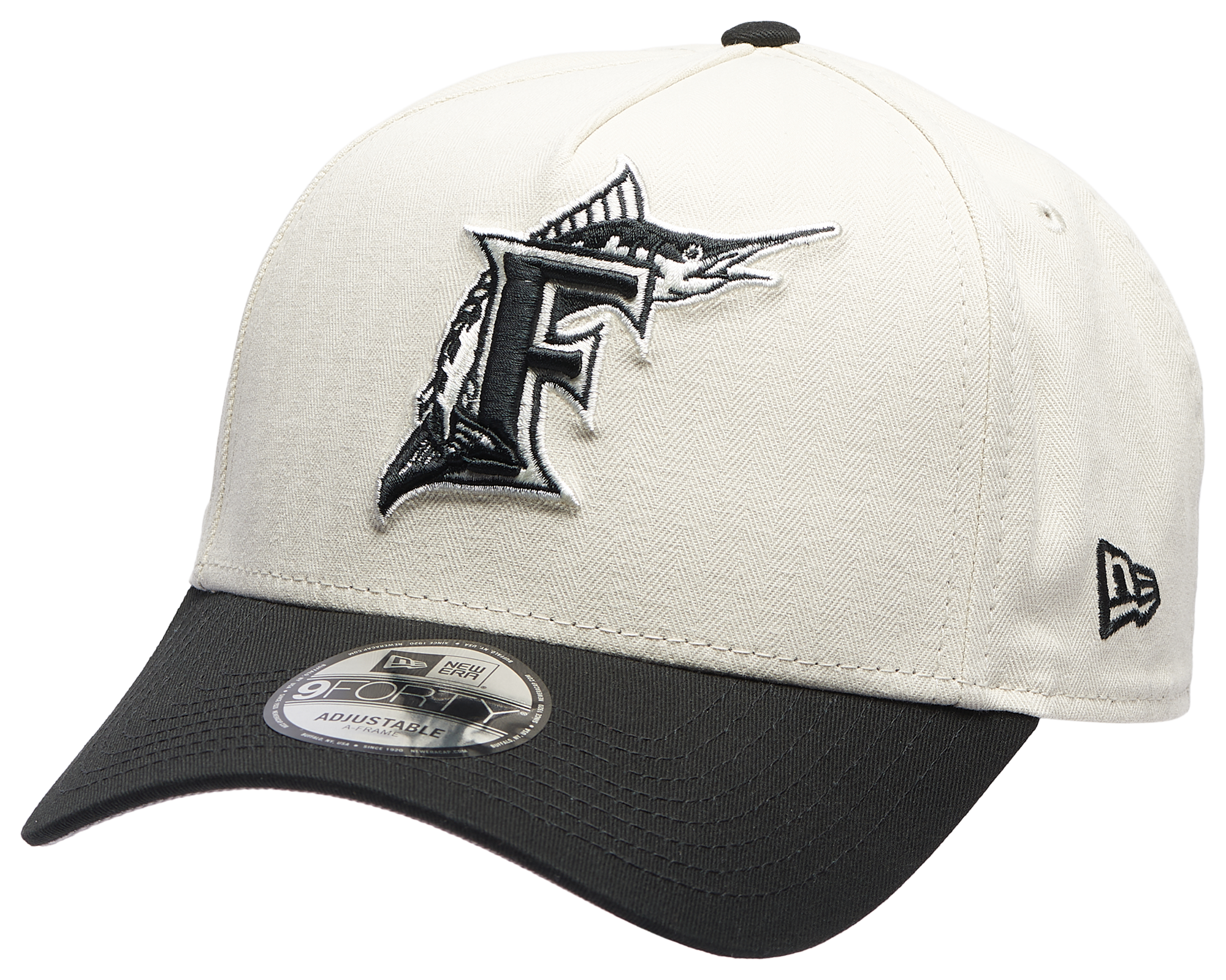 New Era Marlins 940AF Herringbone Cap - Adult
