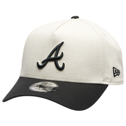 Adult - New Era Braves 940AF Herringbone Cap - White/Black