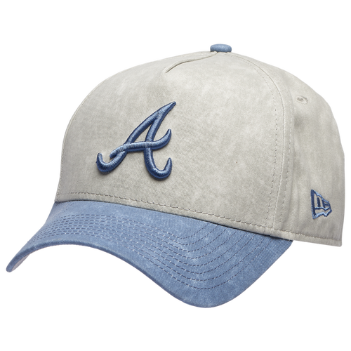 New Era Womens Atlanta Braves Braves 9FORTY A-Frame Washed Cap - Adult - Grey / Navy