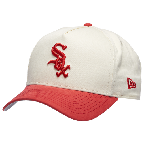 New Era Womens Chicago White Sox White Sox 9FORTY A-Frame Suede Cap - Adult - Red / White