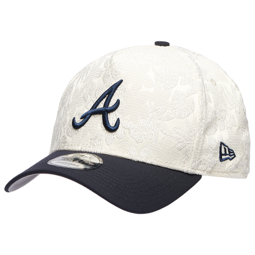 New Era Atlanta Braves  Braves 940af Botanical Cap In Navy/white