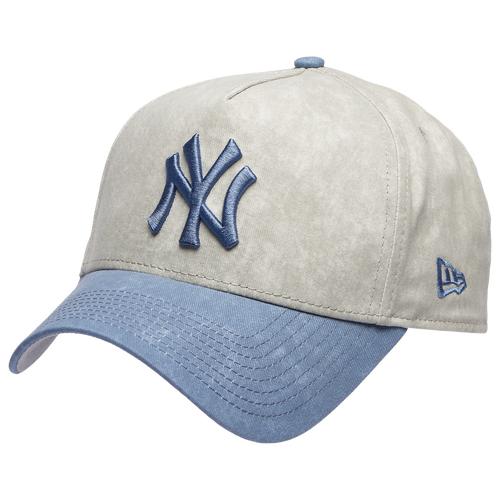 New Era Womens New York Yankees Yankees 9FORTY A-Frame Washed Cap - Adult - Grey / Navy