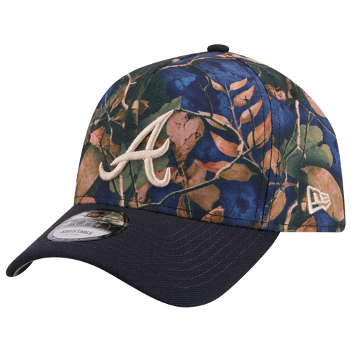 New Era Womens Atlanta Braves Braves 9FORTY A-Frame Leaves Cap - Adult - Multi / Blue