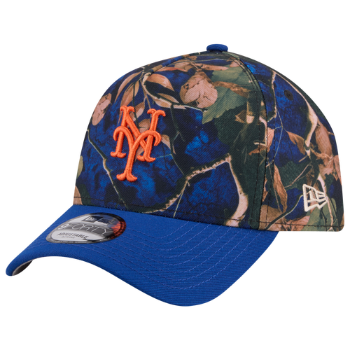 New Era Womens New York Mets Mets 9FORTY A-Frame Leaves Cap - Adult - Blue / Multi