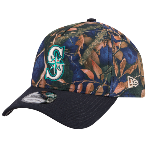New Era Womens Seattle Mariners Mariners 9FORTY A-Frame Leaves Cap - Adult - Multi / Blue