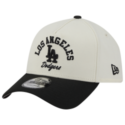 Adult - New Era Dodgers 9FORTY A-Frame Arch Cap - White/Black