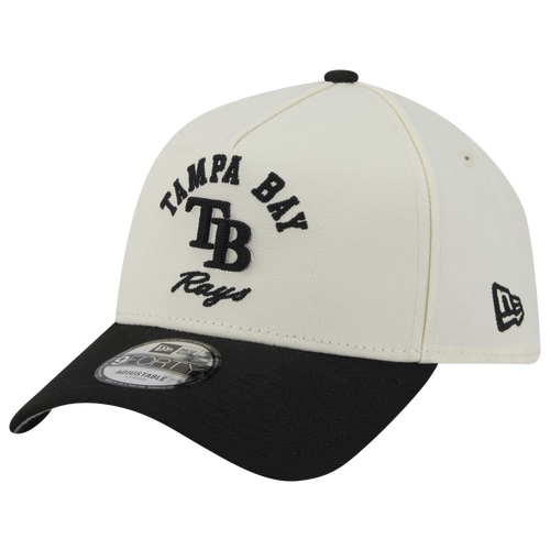 New Era Womens Tampa Bay Rays Rays 9FORTY A-Frame UPSD Arch Cap - Adult - White / Black