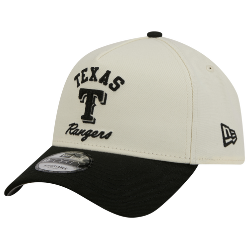 New Era Womens Texas Rangers Rangers 9FORTY A-Frame UPSD Arch Cap - Adult - White / Black