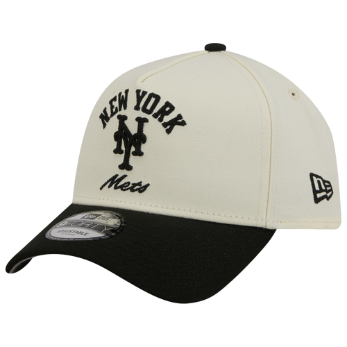 New Era New York Mets  Mets 9forty A-frame Upsd Arch Cap In White/black