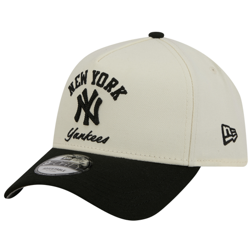 New Era Womens New York Yankees Yankees 9FORTY A-Frame Arch Cap - Adult - White / Black