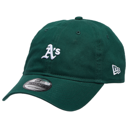  - New Era Athletics Washed Mini 9TWENTY Cap - White/Dark Green