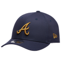 New Era Braves WS Patch 9FORTY Cap - New Era Navy/Gold