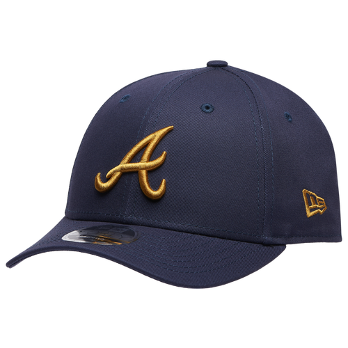  - New Era Braves WS Patch 9FORTY Cap - Navy/Gold