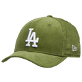 New Era Dodgers Cord 9FORTY Cap - New Era Dark Green/White