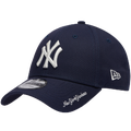 New Era Yankees Visor Script 9FORTY Cap - New Era Navy/White