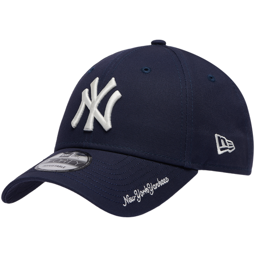  - New Era Yankees Visor Script 9FORTY Cap - Navy/White