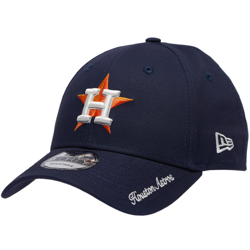  - New Era Astros Visor Script 9FORTY Cap - Navy/White