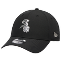 New Era White Sox Pin 9FORTY Cap - New Era Black/White
