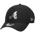 New Era Braves Pin 9FORTY Cap - New Era Black/White