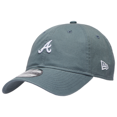 MENS - New Era Braves Washed Mini 9TWENTY Cap - Dark Grey/White