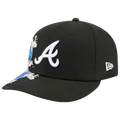 New Era Braves VISSURF 5950 Cap - New Era Black/Blue