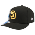 New Era Padres VISSURF 5950 Cap - New Era Black/Blue