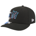 New Era Marlins VISSURF 5950 Cap - New Era Black/Blue